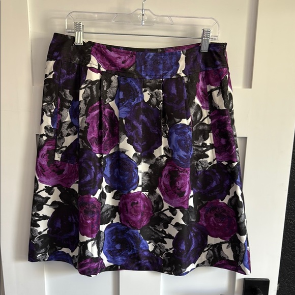 Michael Kors Floral Print Skirt Size 10 - Picture 1 of 5